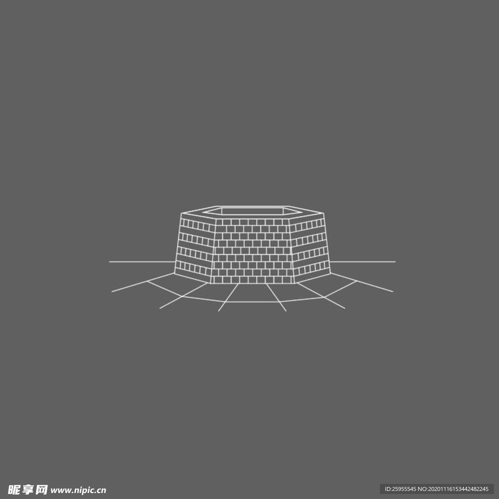 矢量插画井线稿