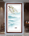亲捉式意境山水玄关画