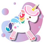 卡通 独角兽 彩虹小马 可爱