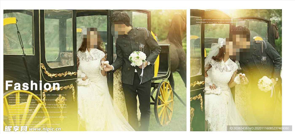 韩国风影楼婚相册模板之城堡