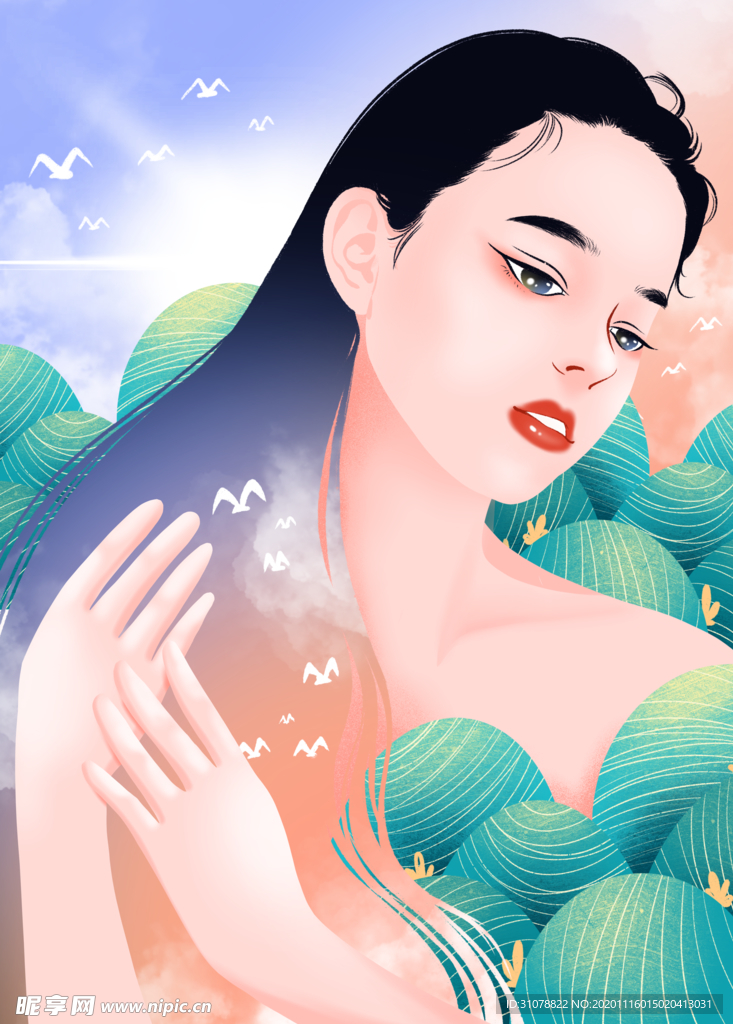 创意卡通插画图案
