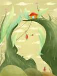 创意卡通插画图案