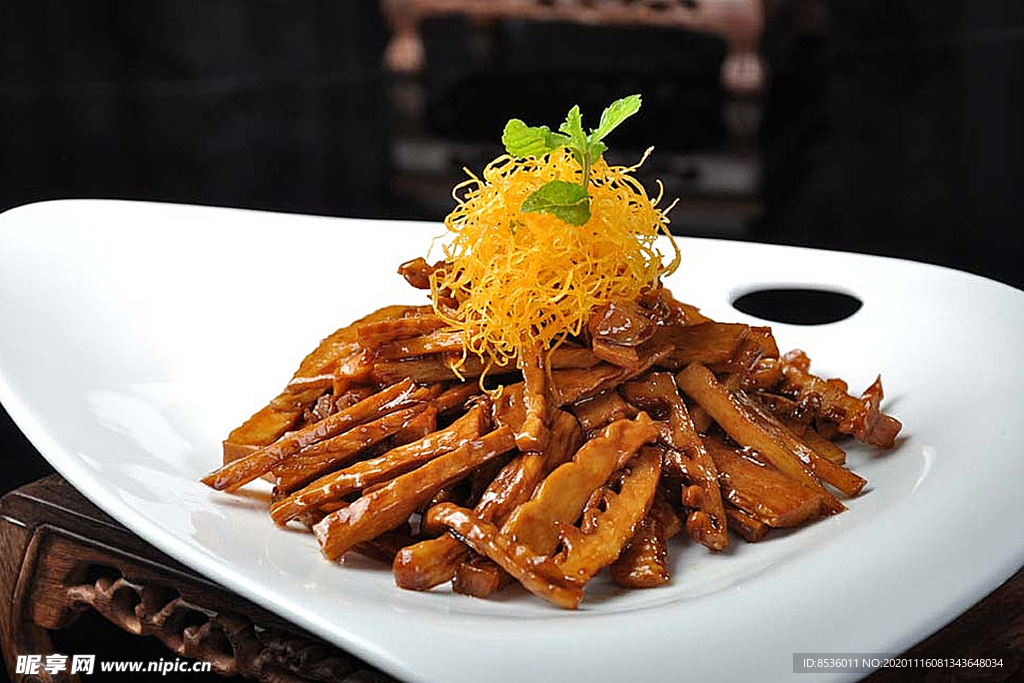 南北热菜肉汁 茶笋