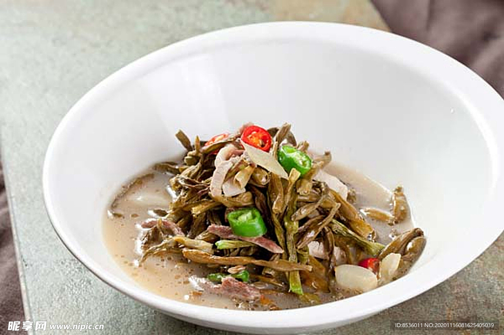 南北热菜水煮甜豆角