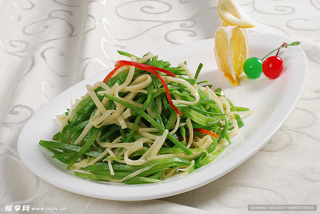 淮扬菜脆豆银针