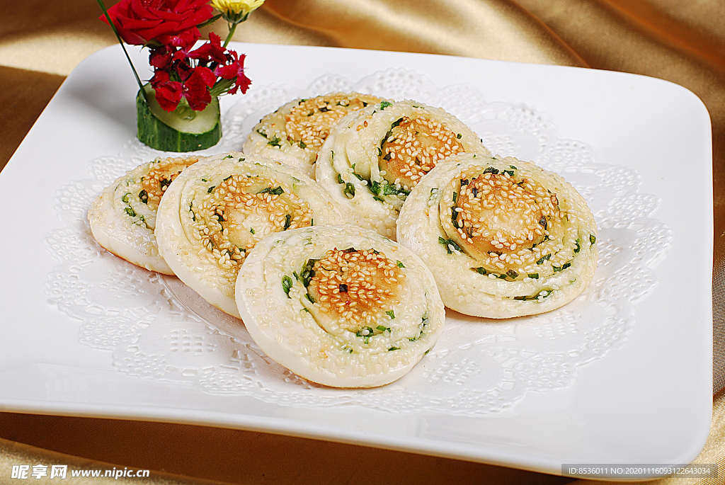 淮扬菜广式葱油饼