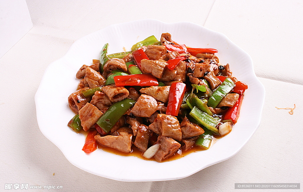 淮扬菜尖椒炒大肠