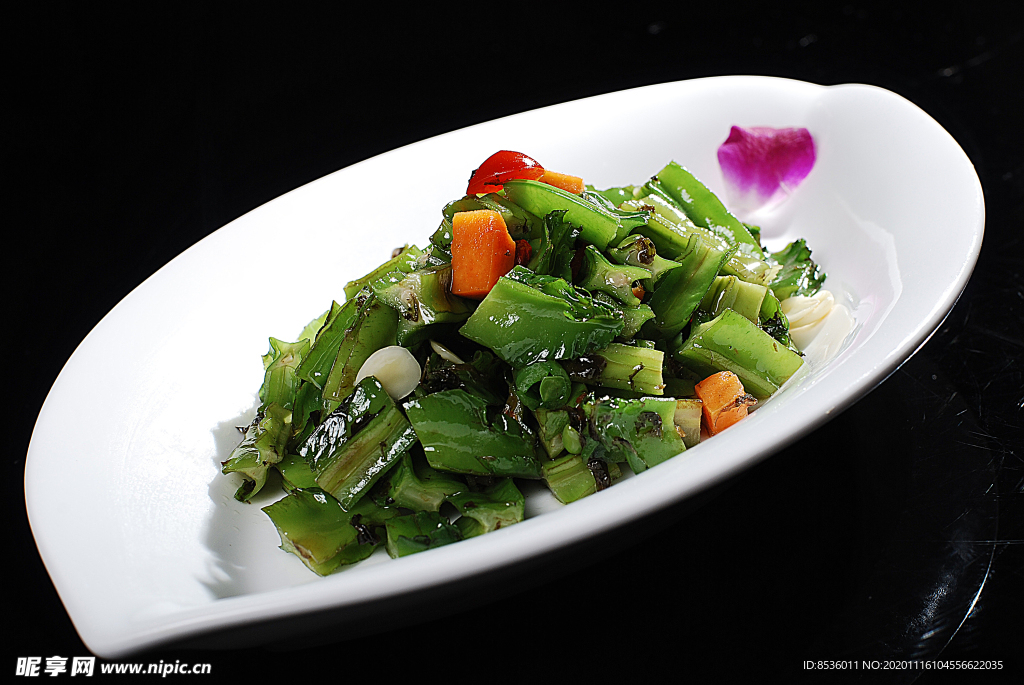 淮扬菜榄菜龙豆