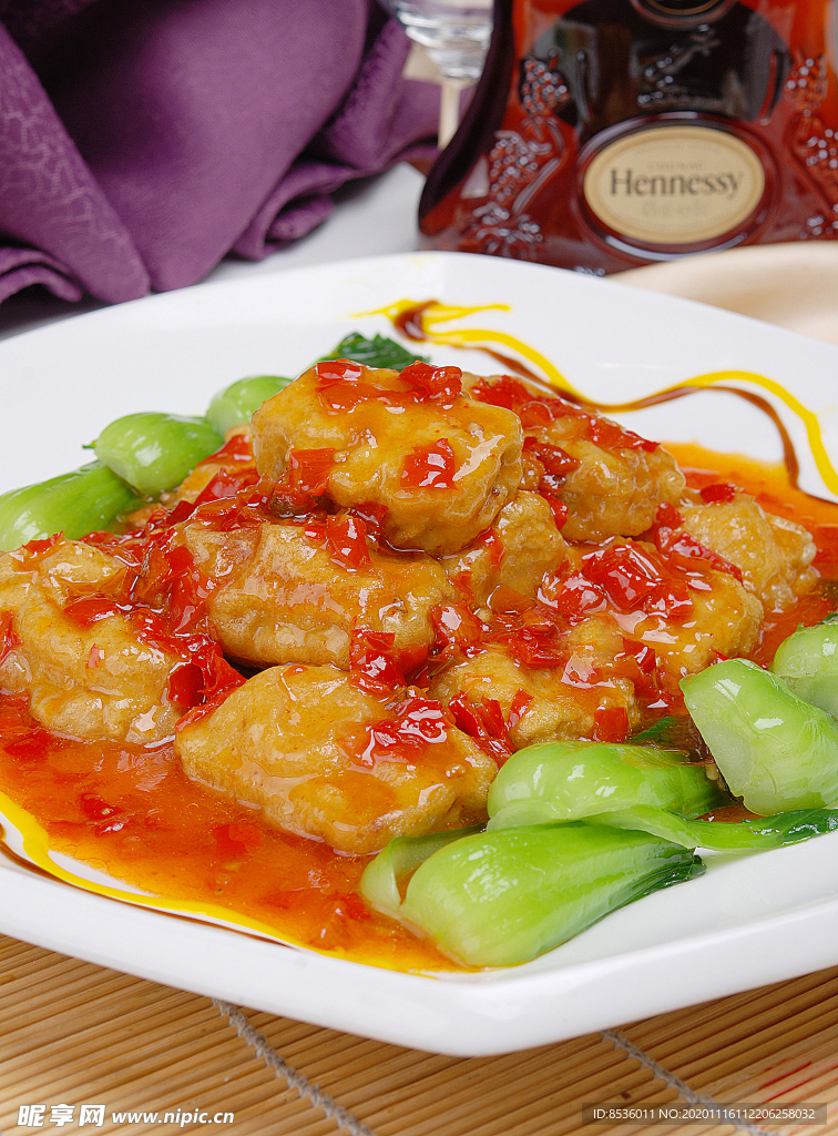 淮扬菜泡椒豆腐夹