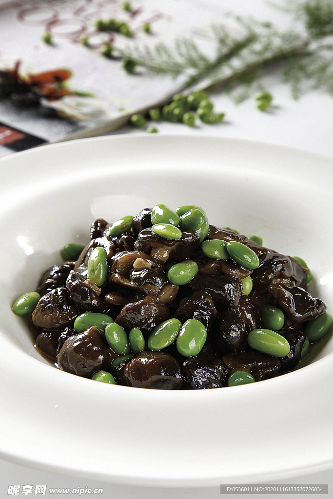 淮扬菜香菇毛豆