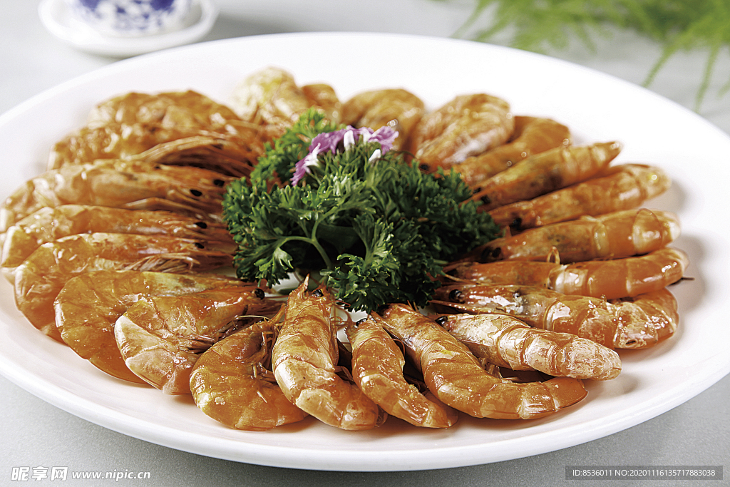 淮扬菜盐锔大虾
