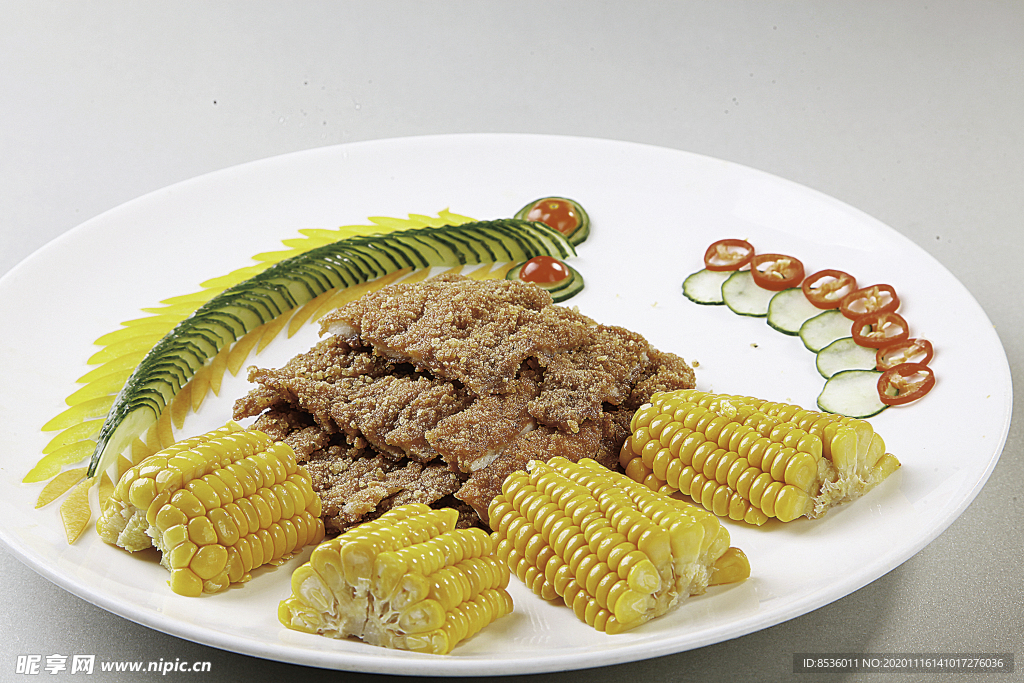 淮扬菜玉米肉排