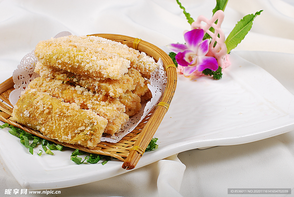 淮扬菜纸包豆腐