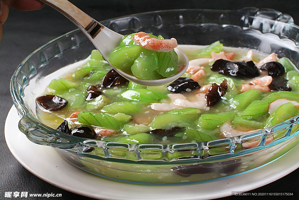 湘菜鲜虾丝瓜碌