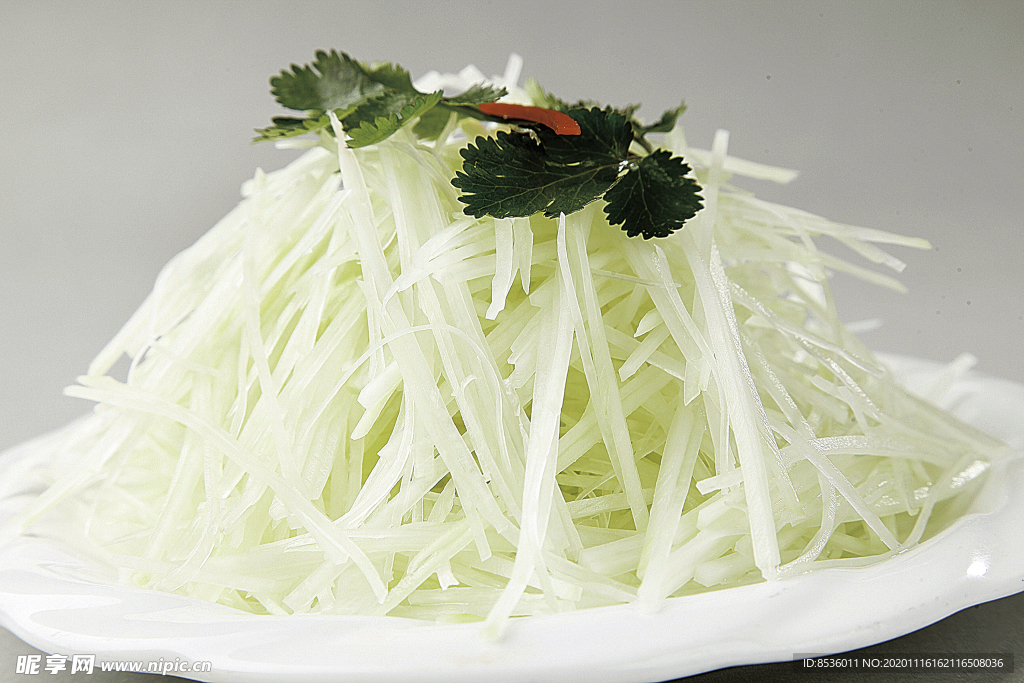 浙菜凉拌木瓜丝