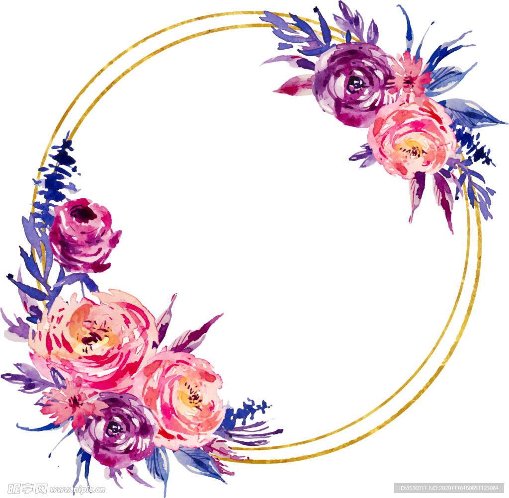 彩绘花卉