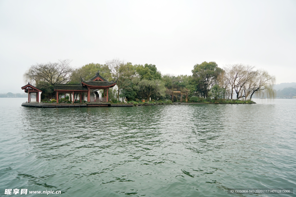 杭州西湖湖心岛小瀛洲景色