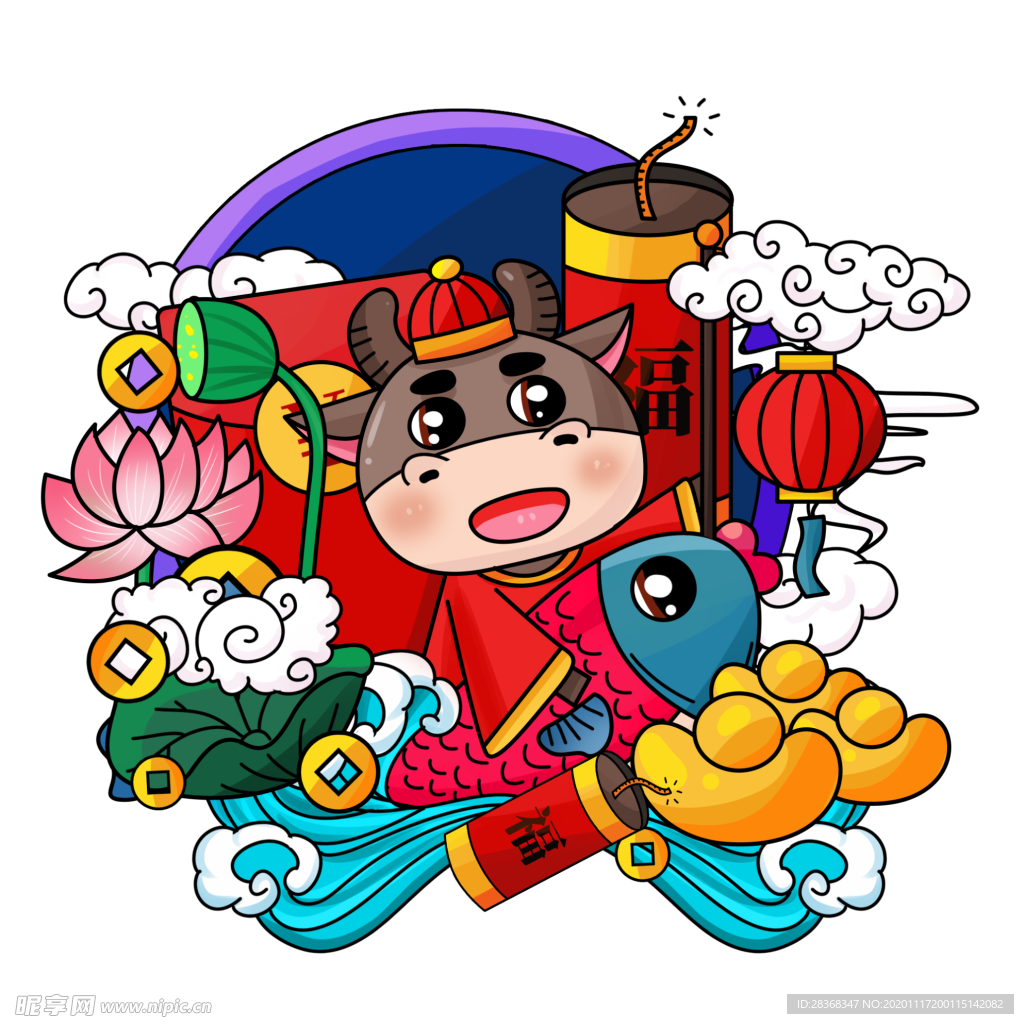 卡通牛形象