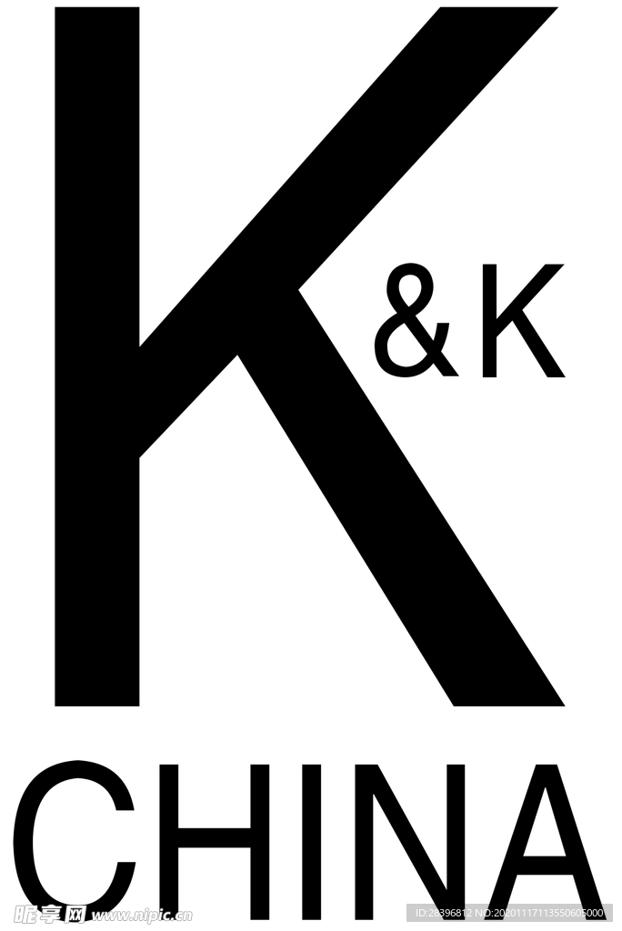 英文印花KK