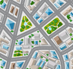 城市交通插画