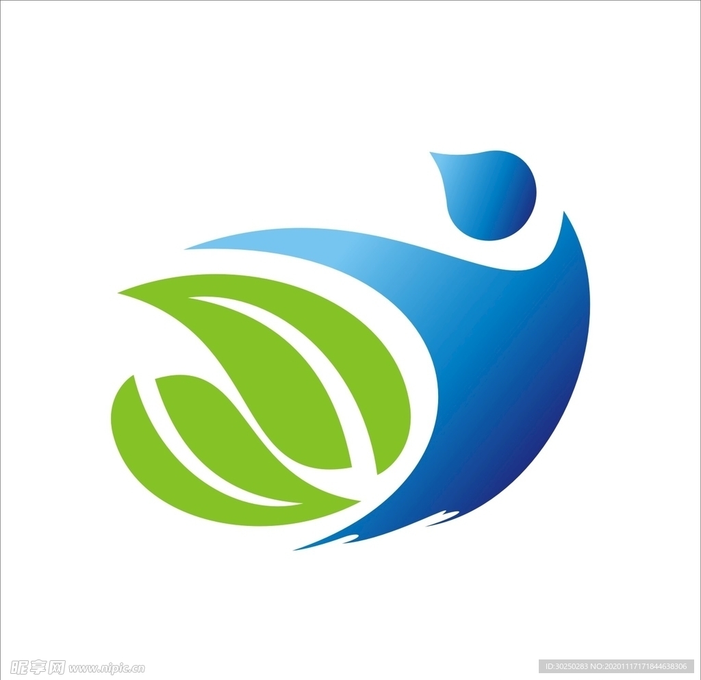 蓝色企业logo