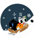 小雪背景素材