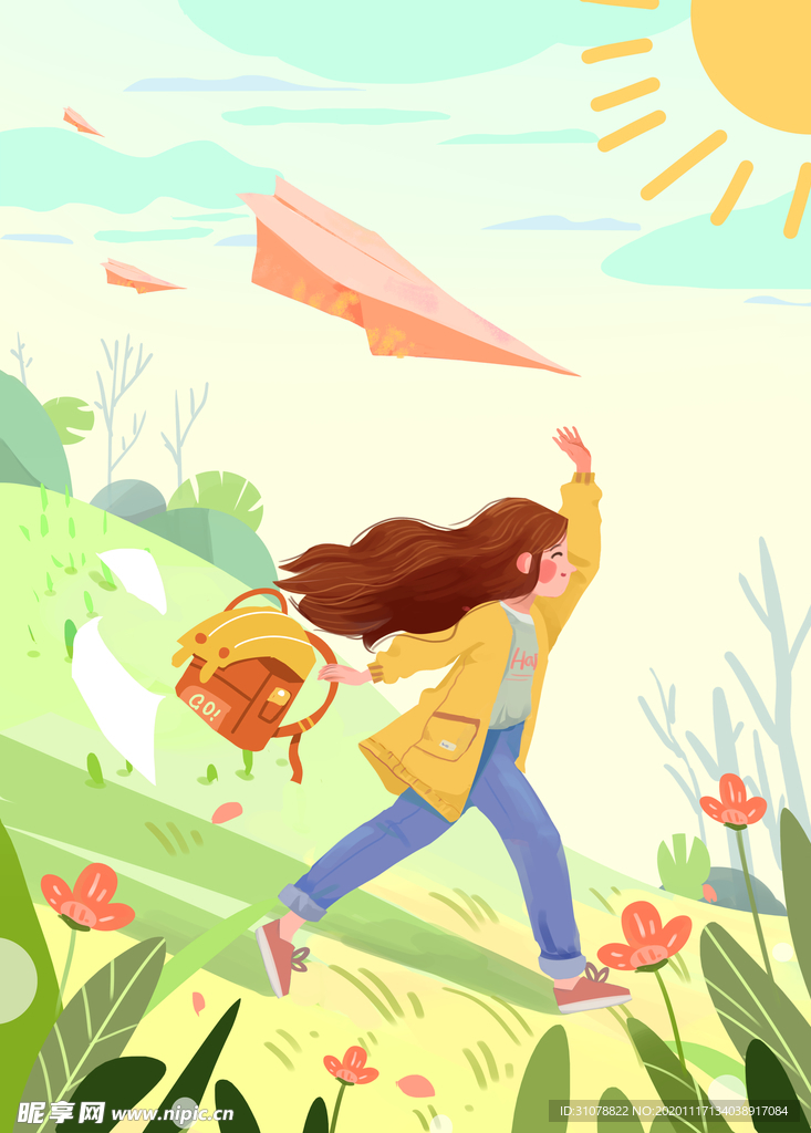 创意卡通插画图案
