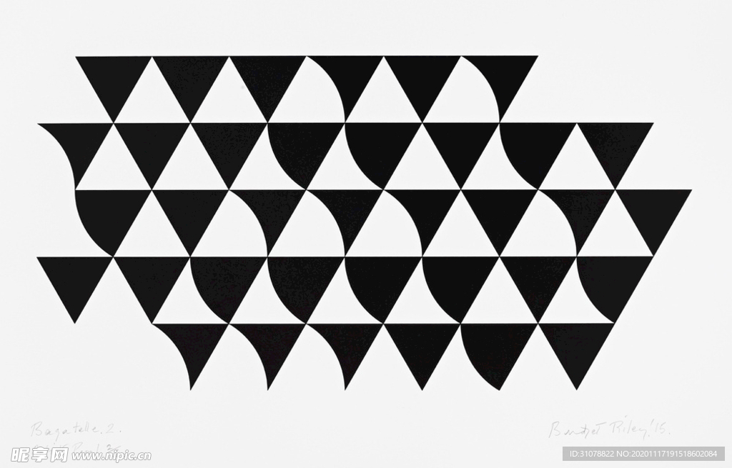 几何拼接抽象绘画