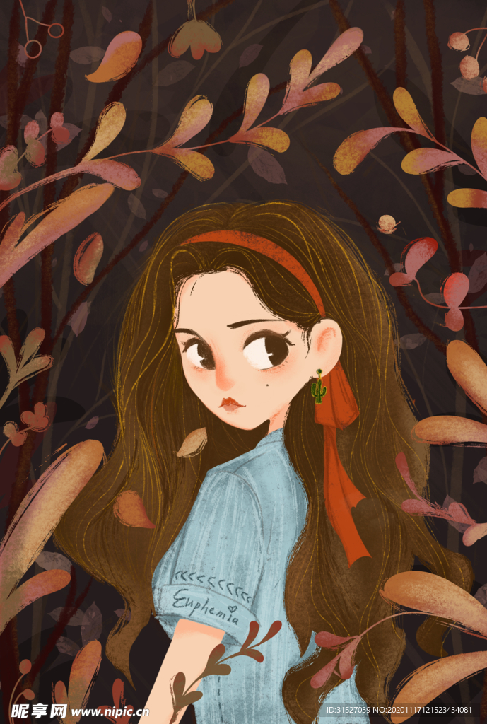 丛林探险插画