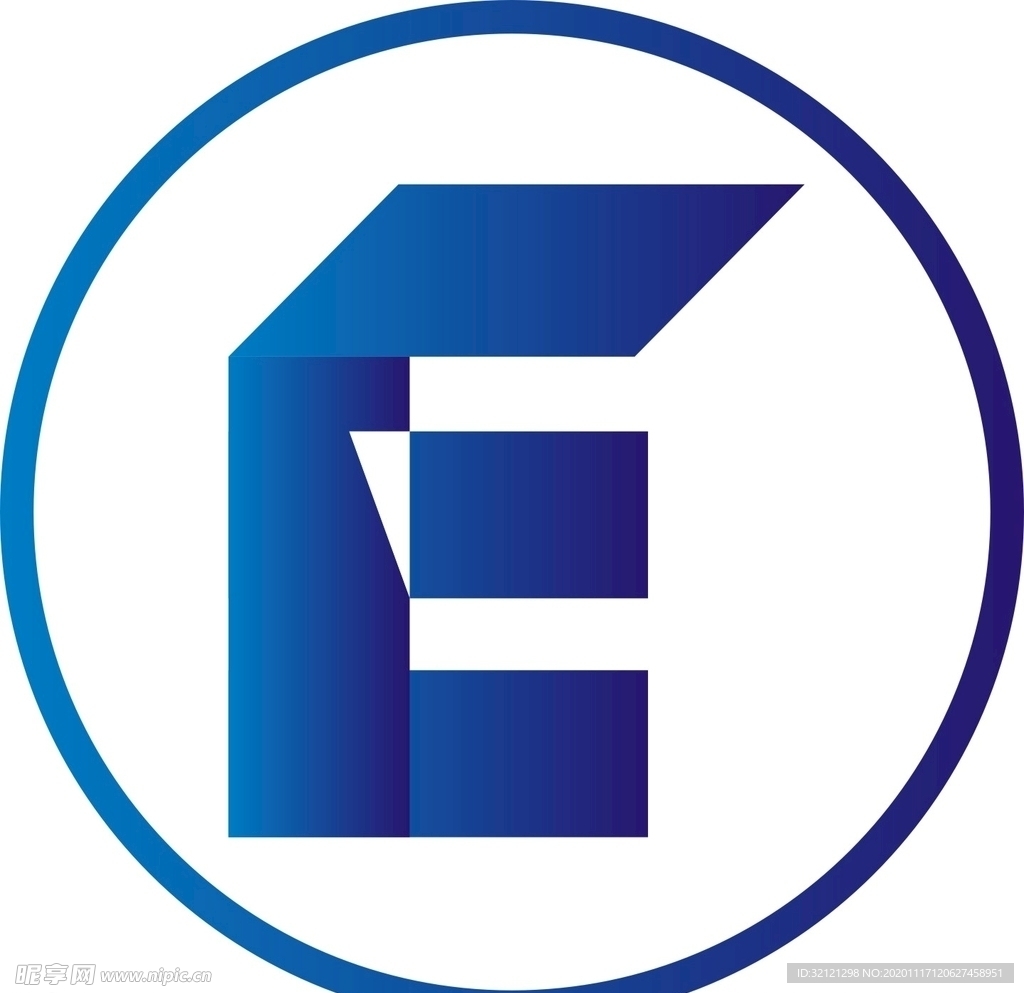 圆+E创意logo