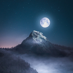 高山和月亮