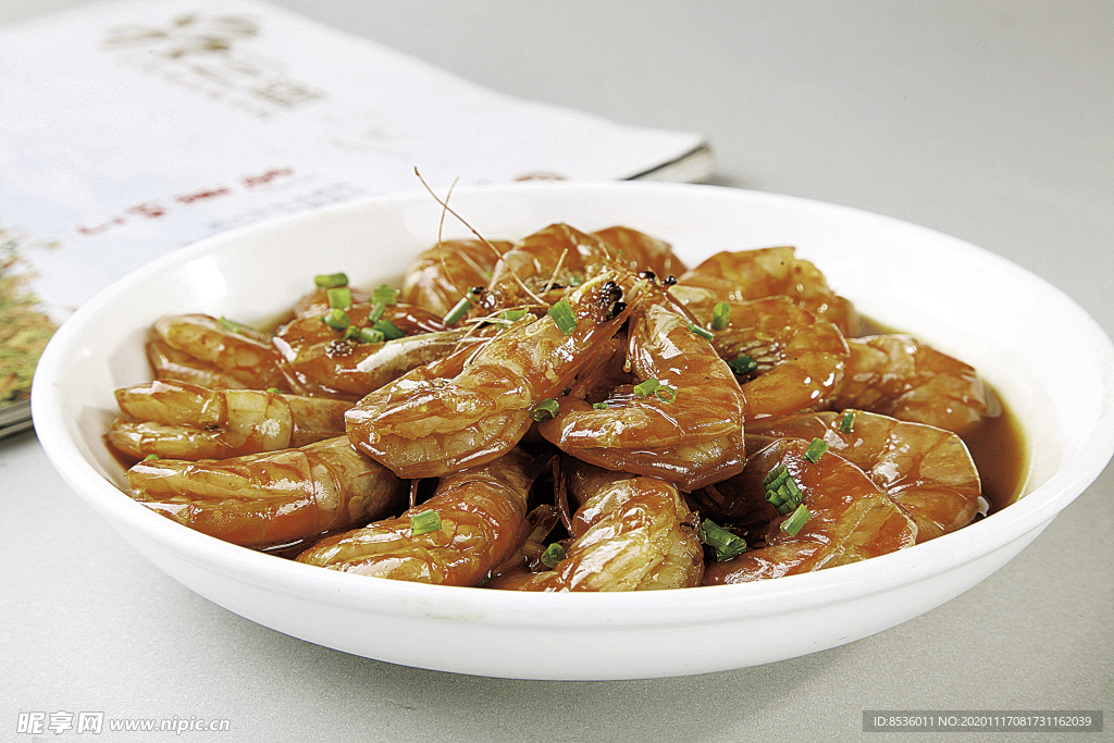 浙菜红烧开背虾