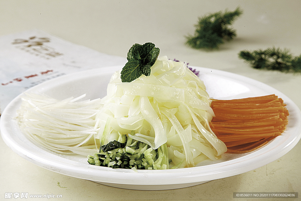 浙菜芥末绿豆粉