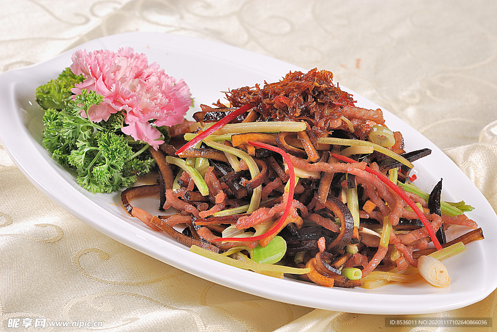 浙菜香干脆肉丝