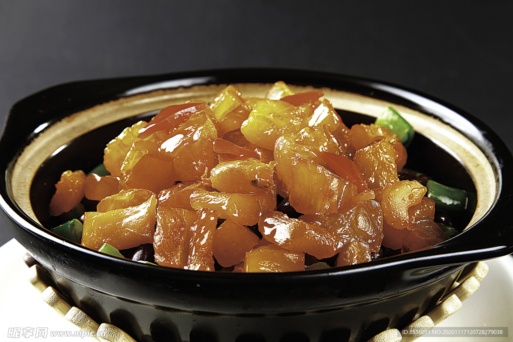 浙菜腰豆鹿筋煲
