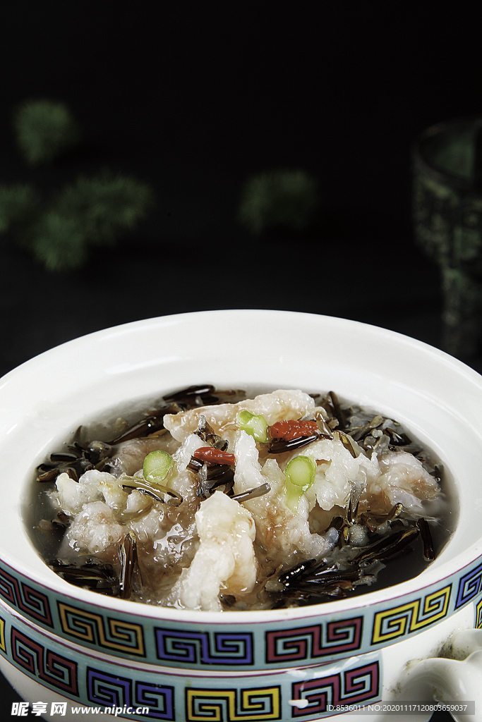 浙菜野米炖虾滑
