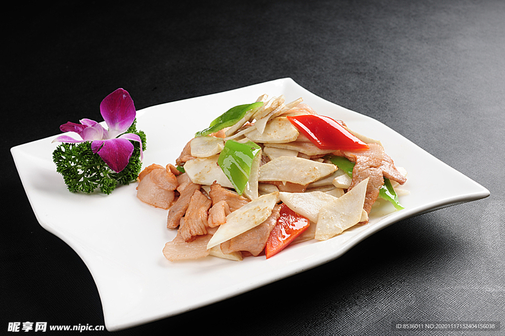 粤菜广东菜根芹炒肉片