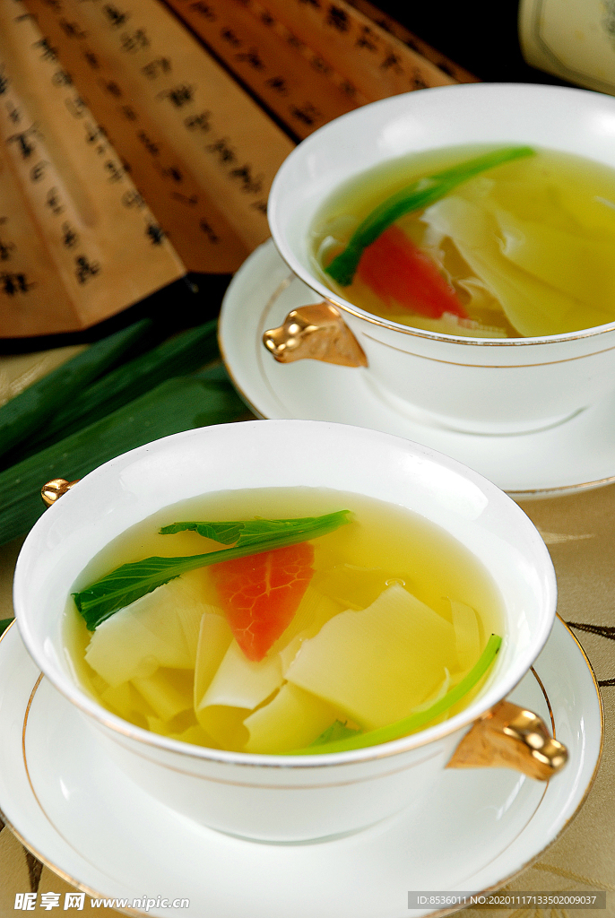 粤菜广东菜清汤苦笋衣