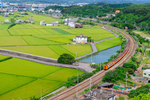 航拍田园风景图片