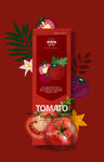 番茄汁设计果汁包装饮料海报设计