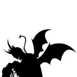 天使与恶魔剪影