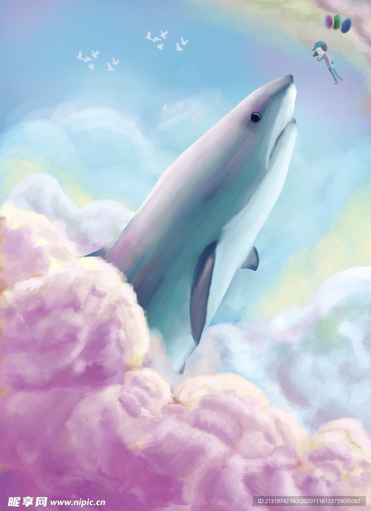 鲸插画