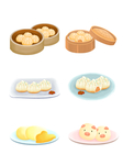 小笼包插画