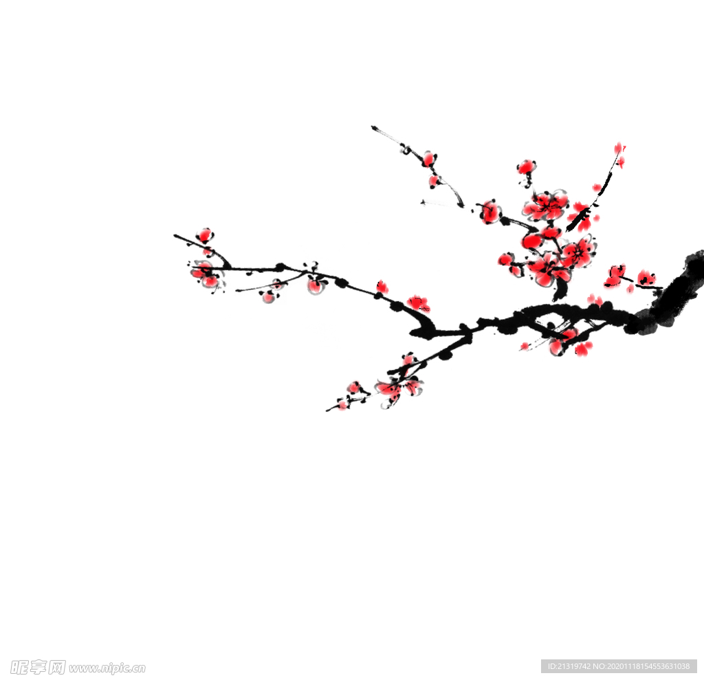 国画梅花