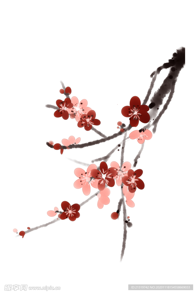 国画梅花