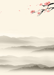 梅花中国风背景