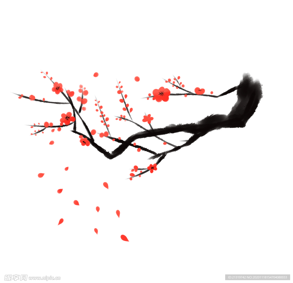 国画梅花