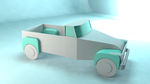 C4D卡通小车模型