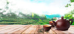 茶道展板背景