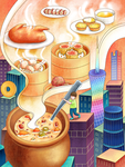 创意卡通插画图案